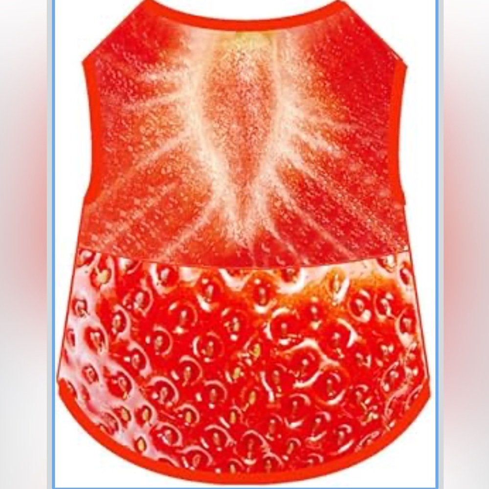 Dog Shirt Strawberry Graphic Cooling Vest Clothing for SMALL Dog NWT